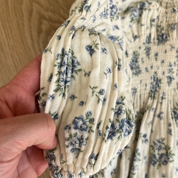 Nothing Fits But Baby Floral Smocked Romper - Picture 5 of 9